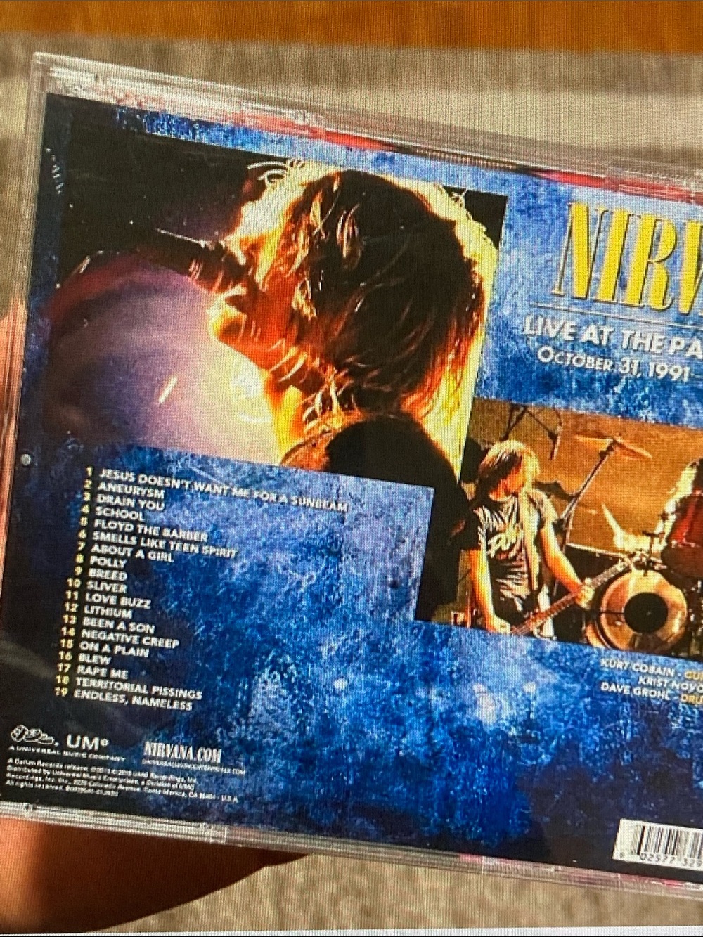 Live Concert CD — Blue and Yellow Artwork